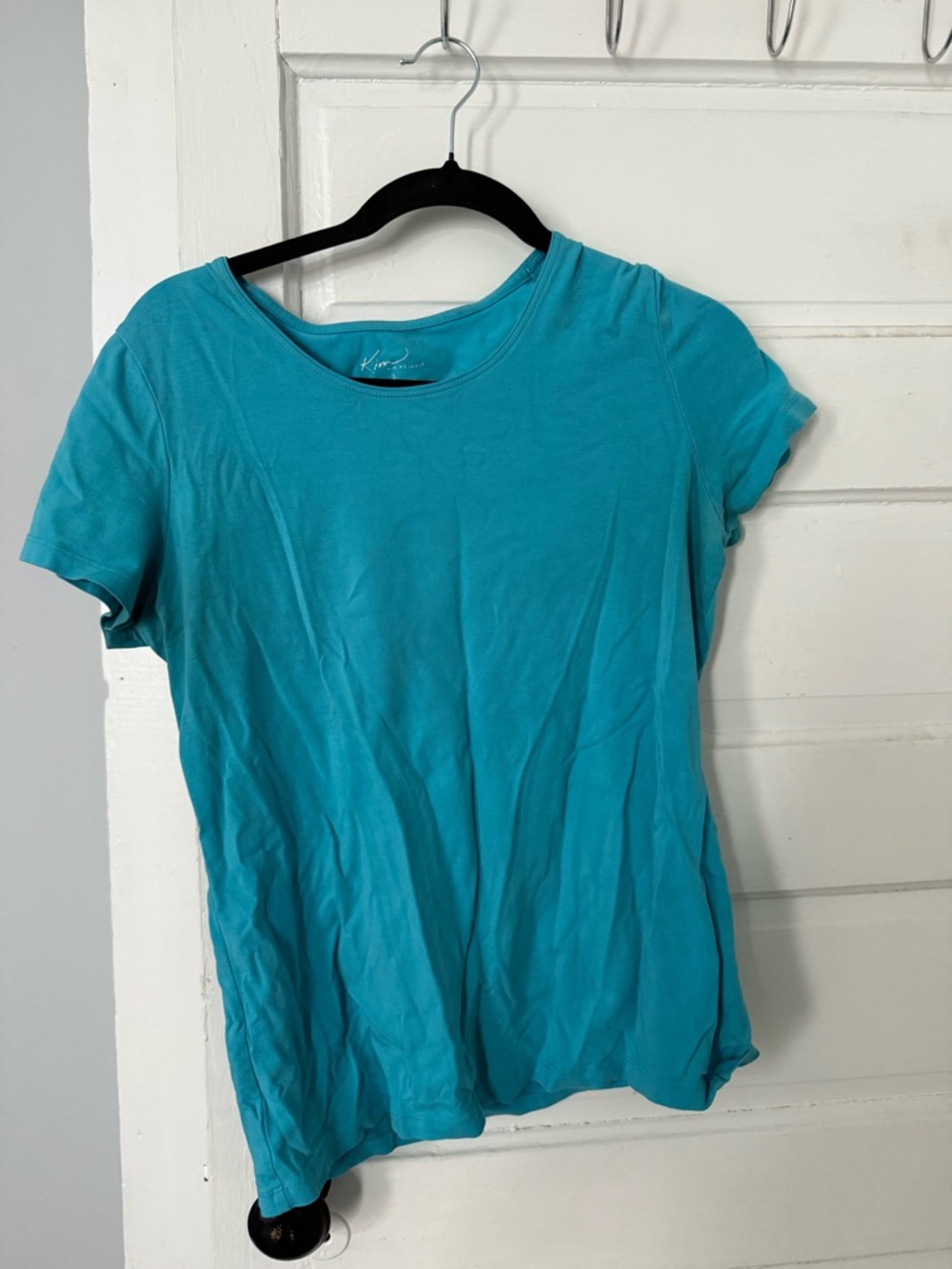 Kim Rogers Turquoise Short-Sleeve Crewneck Tee